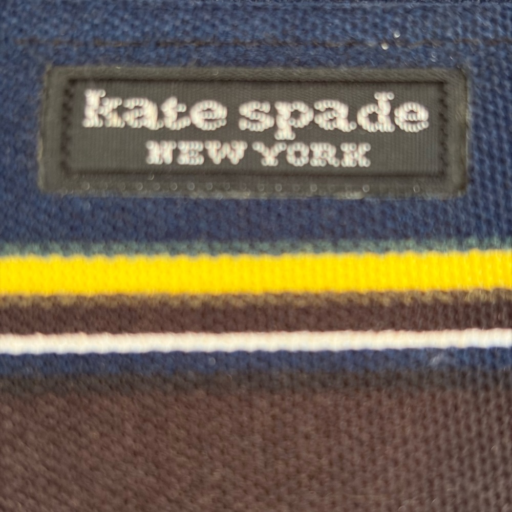 kate spade Navy Multi-Stripe Canvas Tote - Picture 3 of 4